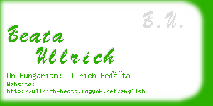 beata ullrich business card